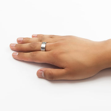 Solid Elegant Crystal Negative Ion Ring